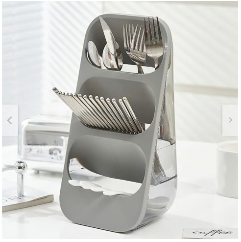 Base Organizador De Cubiertos 3 Niveles